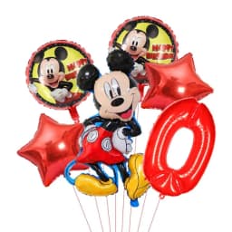1set Mickey and Minne Foil Balloon Set Mickey Mouse Kids Birthday Decoration Balloon Baby Shower Party Decorate Supplies