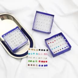 20pairs/set Crystal Stud Earrings Set colorful Plastic Earring for Women Silver Color Small Piercing Jewelry 2.5/3/4/5/6mm