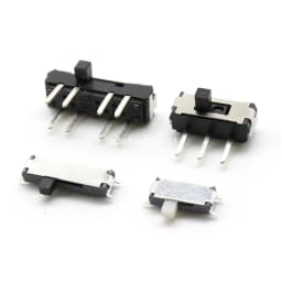 10PCS Slide Switch Micro-power Toggle Switch Single and Double-row Direct-inserted Horizontal Sliding Second Gear Third Gear