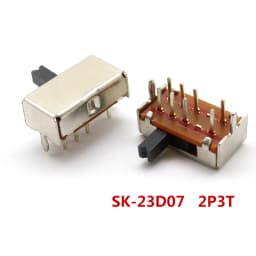 10PCS Slide Switch Micro-power Toggle Switch Single and Double-row Direct-inserted Horizontal Sliding Second Gear Third Gear
