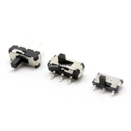 10PCS Slide Switch Micro-power Toggle Switch Single and Double-row Direct-inserted Horizontal Sliding Second Gear Third Gear