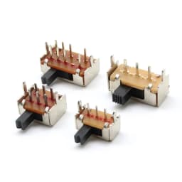 10PCS Slide Switch Micro-power Toggle Switch Single and Double-row Direct-inserted Horizontal Sliding Second Gear Third Gear