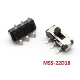 10PCS Slide Switch Micro-power Toggle Switch Single and Double-row Direct-inserted Horizontal Sliding Second Gear Third Gear