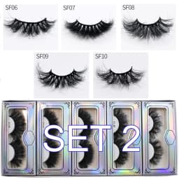 Mink Lashes Wholesale 5/10/30/50 Pairs 25mm Eyelashes Long Wispy Messy Fluffy Lashes Bulk Makeup 25 mm Mink Eyelashes