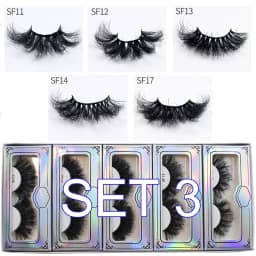 Mink Lashes Wholesale 5/10/30/50 Pairs 25mm Eyelashes Long Wispy Messy Fluffy Lashes Bulk Makeup 25 mm Mink Eyelashes