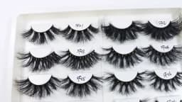 Mink Lashes Wholesale 5/10/30/50 Pairs 25mm Eyelashes Long Wispy Messy Fluffy Lashes Bulk Makeup 25 mm Mink Eyelashes