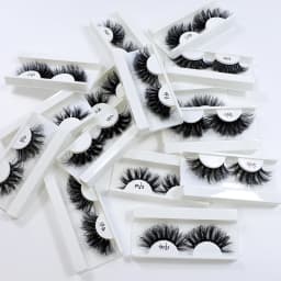 Mink Lashes Wholesale 5/10/30/50 Pairs 25mm Eyelashes Long Wispy Messy Fluffy Lashes Bulk Makeup 25 mm Mink Eyelashes