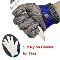 LPRED 1/2/6/10 Pc Cut Resistant Stainless Steel Gloves Working Safety Gloves Metal Mesh Anti Cutting For Butcher Worker
