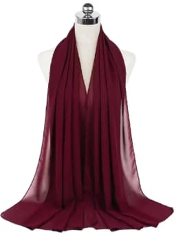 New Fashion Women Solid Chiffon Headscarf Ready To Wear Instant Hijab Scarf Muslim Shawl Islamic Hijabs Arab Wrap Head Scarves