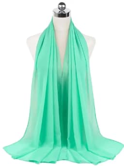 New Fashion Women Solid Chiffon Headscarf Ready To Wear Instant Hijab Scarf Muslim Shawl Islamic Hijabs Arab Wrap Head Scarves