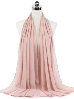New Fashion Women Solid Chiffon Headscarf Ready To Wear Instant Hijab Scarf Muslim Shawl Islamic Hijabs Arab Wrap Head Scarves