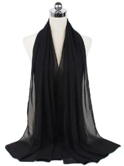 New Fashion Women Solid Chiffon Headscarf Ready To Wear Instant Hijab Scarf Muslim Shawl Islamic Hijabs Arab Wrap Head Scarves