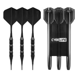 CyeeLife 20g Soft Tipped Darts Professional Indoor Plastic Tip Darts Set For Electronic Dartboard Games Plastic Storage Box