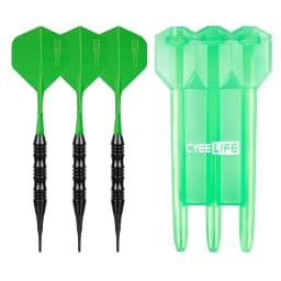 CyeeLife 20g Soft Tipped Darts Professional Indoor Plastic Tip Darts Set For Electronic Dartboard Games Plastic Storage Box