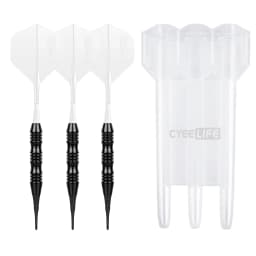 CyeeLife 20g Soft Tipped Darts Professional Indoor Plastic Tip Darts Set For Electronic Dartboard Games Plastic Storage Box