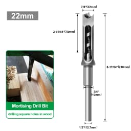 1pc 6-30mm Woodworking Square Drill Bit Mortise Hole Drill Tools Woodworking Tool