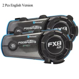 Fodsports FX8 Air Intercom Motorcycle Helmet Headset 4 Riders Bluetooth Headsets 1000m Moto Intercoms,Music Share,FM,Waterproof