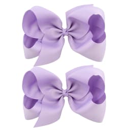 2Pcs/lot 6'' Solid Color Grosgrain Ribbon Bows Hair Clips For Cute Girls Large Handmade Hairpins Barrettes Kids Hair Accessories