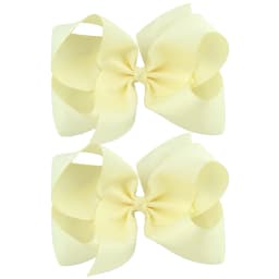 2Pcs/lot 6'' Solid Color Grosgrain Ribbon Bows Hair Clips For Cute Girls Large Handmade Hairpins Barrettes Kids Hair Accessories