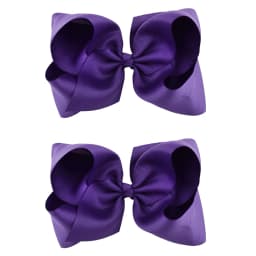 2Pcs/lot 6'' Solid Color Grosgrain Ribbon Bows Hair Clips For Cute Girls Large Handmade Hairpins Barrettes Kids Hair Accessories