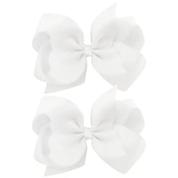 2Pcs/lot 6'' Solid Color Grosgrain Ribbon Bows Hair Clips For Cute Girls Large Handmade Hairpins Barrettes Kids Hair Accessories