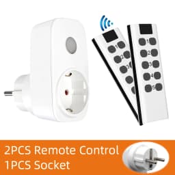 Smart Socket 16A EU French Power Plug 433Mhz Universal Remote Control Switch Controller 220V LED Programmable Electrical Outlets