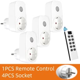 Smart Socket 16A EU French Power Plug 433Mhz Universal Remote Control Switch Controller 220V LED Programmable Electrical Outlets