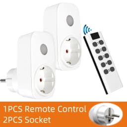 Smart Socket 16A EU French Power Plug 433Mhz Universal Remote Control Switch Controller 220V LED Programmable Electrical Outlets