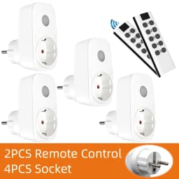 Smart Socket 16A EU French Power Plug 433Mhz Universal Remote Control Switch Controller 220V LED Programmable Electrical Outlets