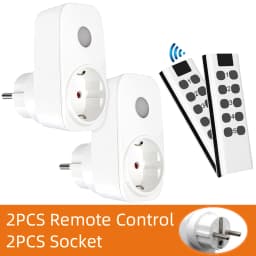 Smart Socket 16A EU French Power Plug 433Mhz Universal Remote Control Switch Controller 220V LED Programmable Electrical Outlets