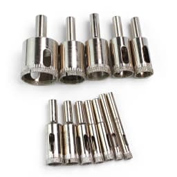 6-60mm 1PC Diamond Drill Bits Hole Saw Diamond Drill Bit Hollow Core Drill Bit Set for Diamond Coating, Carbon Steel for Glass