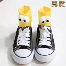 Funny Socks Women's Short Cotton Hot Sale 3D eyes Designer Fashion Amusing Lovely Harajuku kawaii Gift Happy Cute Socks