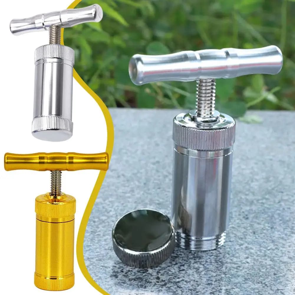 Metal Tobacco Herb Press Aluminum Compressor Pressure Spice Grinder Hand Crusher Smoking Accessories