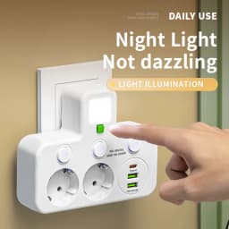 EU Socket Plug Outlet Socket 2-5AC With USB Sockets Electrical No Extension Cord With USB Type-C Ports Two specifications