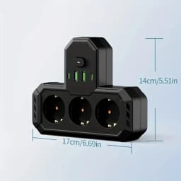 EU Socket Plug Outlet Socket 2-5AC With USB Sockets Electrical No Extension Cord With USB Type-C Ports Two specifications