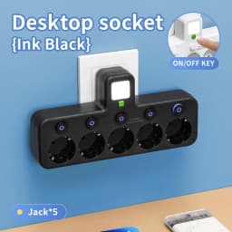 EU Socket Plug Outlet Socket 2-5AC With USB Sockets Electrical No Extension Cord With USB Type-C Ports Two specifications