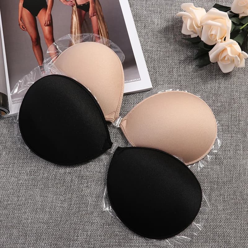Hot Seamless Sexy Women's Bra Invisible Push Up Bra Self-Adhesive Silicone Front Closure Sticky Backless Strapless Bra