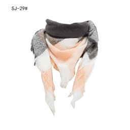 Women Winter Scarf Triangle Knitted Scarf Casual Ladies Plaid Pashmina Shawl and Wrap Female Foulard Scarves Echarpe Bufanda