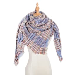 Women Winter Scarf Triangle Knitted Scarf Casual Ladies Plaid Pashmina Shawl and Wrap Female Foulard Scarves Echarpe Bufanda