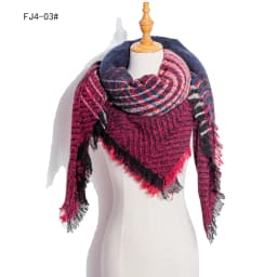 Women Winter Scarf Triangle Knitted Scarf Casual Ladies Plaid Pashmina Shawl and Wrap Female Foulard Scarves Echarpe Bufanda