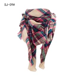 Women Winter Scarf Triangle Knitted Scarf Casual Ladies Plaid Pashmina Shawl and Wrap Female Foulard Scarves Echarpe Bufanda