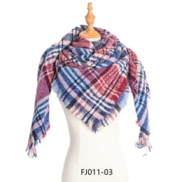 Women Winter Scarf Triangle Knitted Scarf Casual Ladies Plaid Pashmina Shawl and Wrap Female Foulard Scarves Echarpe Bufanda