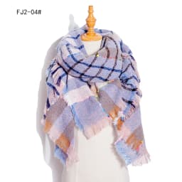 Women Winter Scarf Triangle Knitted Scarf Casual Ladies Plaid Pashmina Shawl and Wrap Female Foulard Scarves Echarpe Bufanda