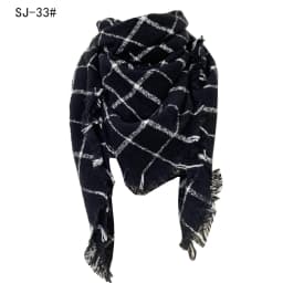 Women Winter Scarf Triangle Knitted Scarf Casual Ladies Plaid Pashmina Shawl and Wrap Female Foulard Scarves Echarpe Bufanda