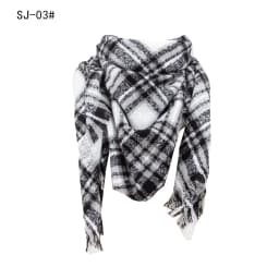 Women Winter Scarf Triangle Knitted Scarf Casual Ladies Plaid Pashmina Shawl and Wrap Female Foulard Scarves Echarpe Bufanda