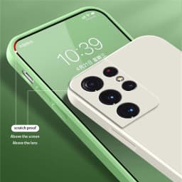 Square Liquid Phone Cover Case for Samsung Galaxy S20 S21 S22 FE Plus Ultra 5G Anti Shock Silicnoe Back Fundas S20Plus S21Ultra