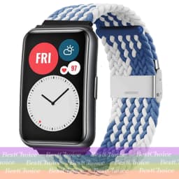 Nylon Strap For Correa Huawei Watch Nylon Braided Elastic Solo Loop For Huawei Watch Fit Strap Adjustable Woven Straps Bracelet