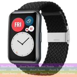 Nylon Strap For Correa Huawei Watch Nylon Braided Elastic Solo Loop For Huawei Watch Fit Strap Adjustable Woven Straps Bracelet