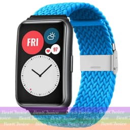 Nylon Strap For Correa Huawei Watch Nylon Braided Elastic Solo Loop For Huawei Watch Fit Strap Adjustable Woven Straps Bracelet