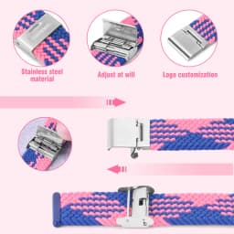 Nylon Strap For Correa Huawei Watch Nylon Braided Elastic Solo Loop For Huawei Watch Fit Strap Adjustable Woven Straps Bracelet